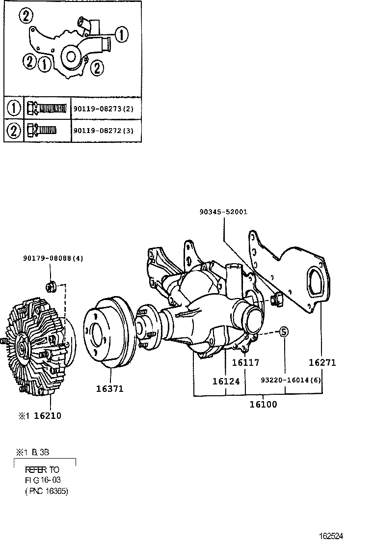  DYNA TOYOACE |  WATER PUMP