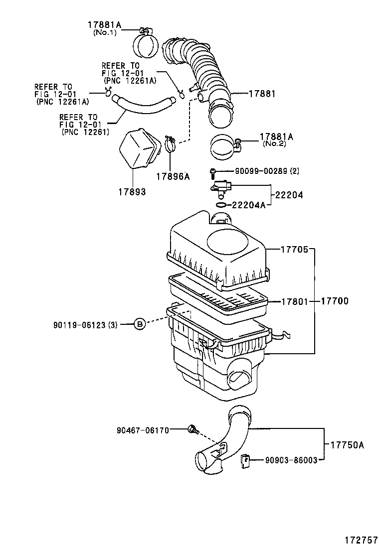  HARRIER |  AIR CLEANER