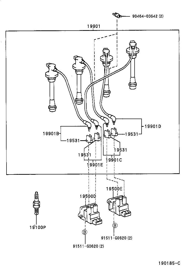  CHASER |  IGNITION COIL SPARK PLUG