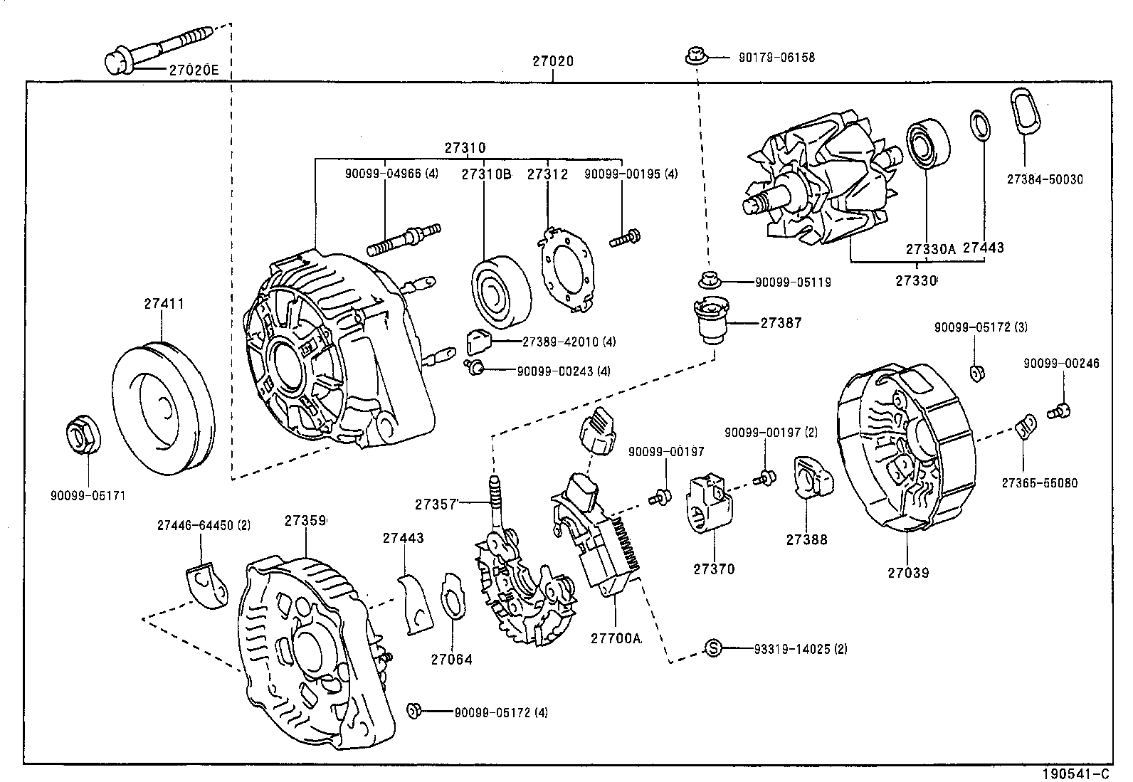  CALDINA |  ALTERNATOR