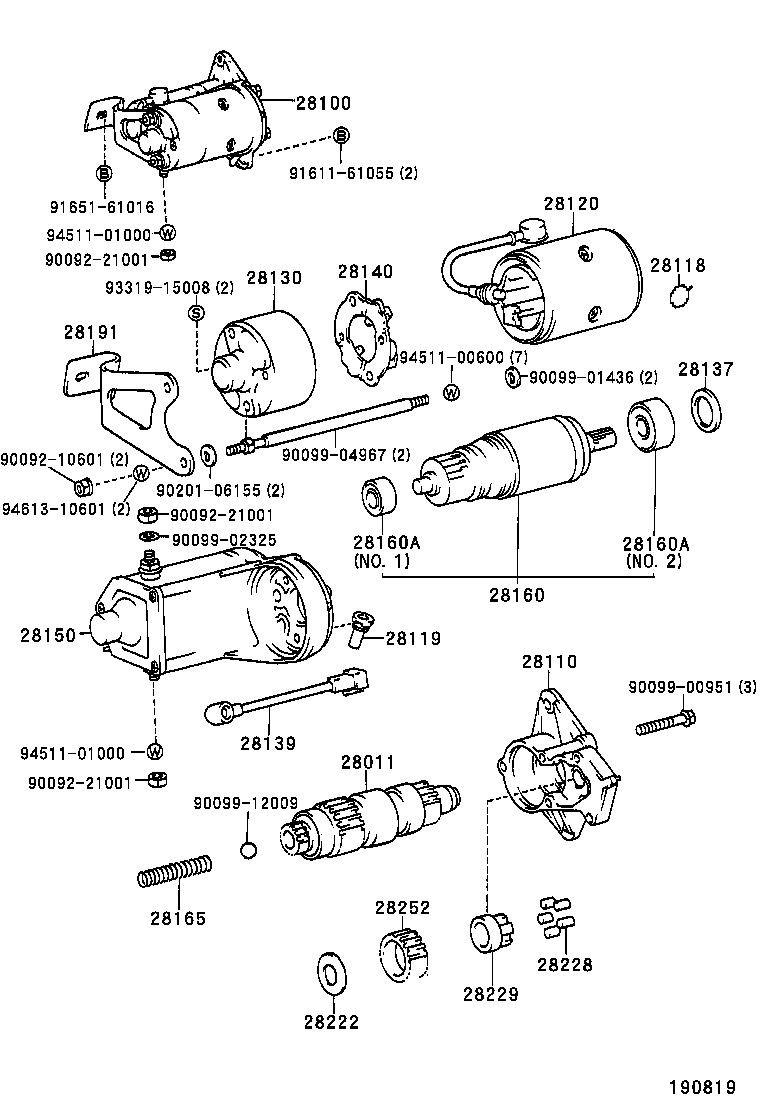  LITE TOWNACE TRUCK |  STARTER