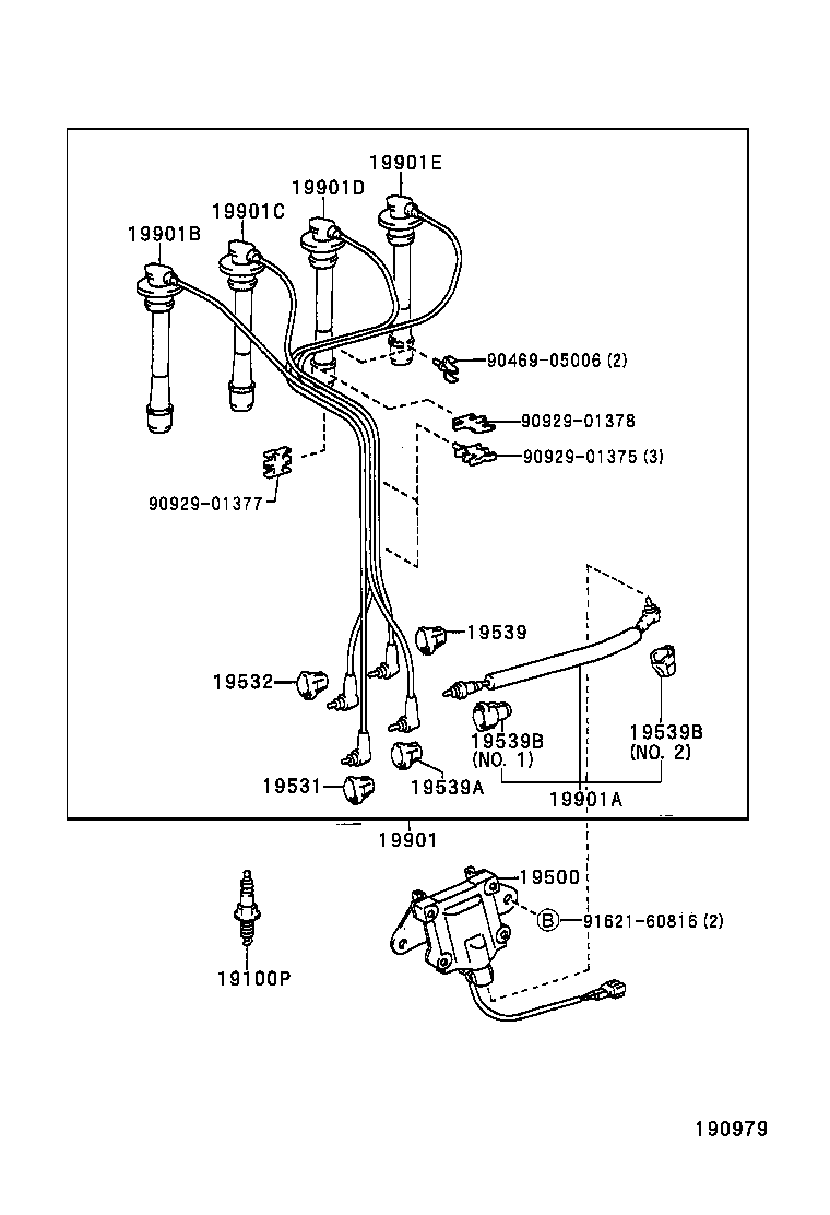  DYNA 200 TOYOACE G25 |  IGNITION COIL SPARK PLUG