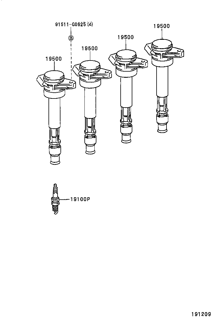  VISTA VISTA ARDEO |  IGNITION COIL SPARK PLUG