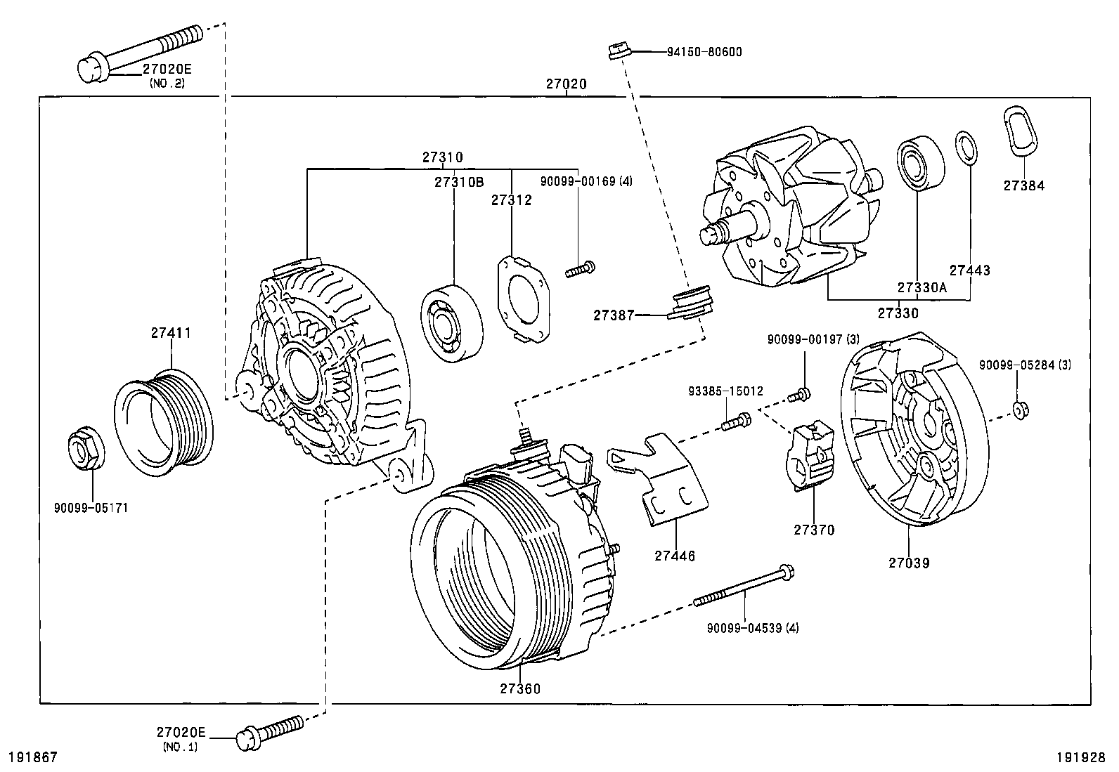  RAV4 J L |  ALTERNATOR