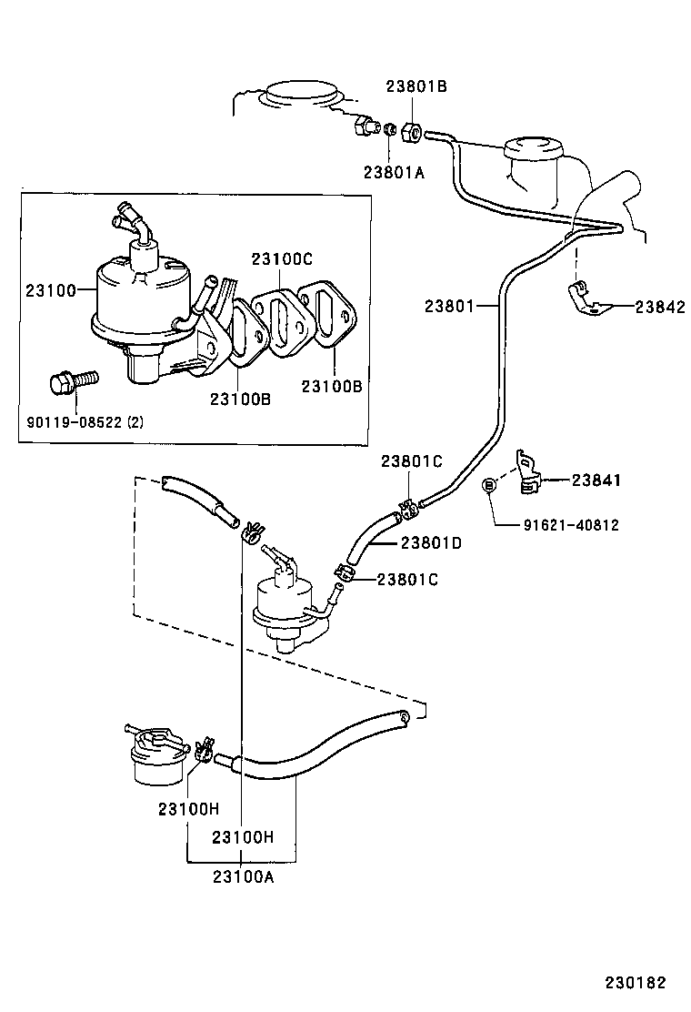  LAND CRUISER S T H T |  FUEL PUMP PIPE