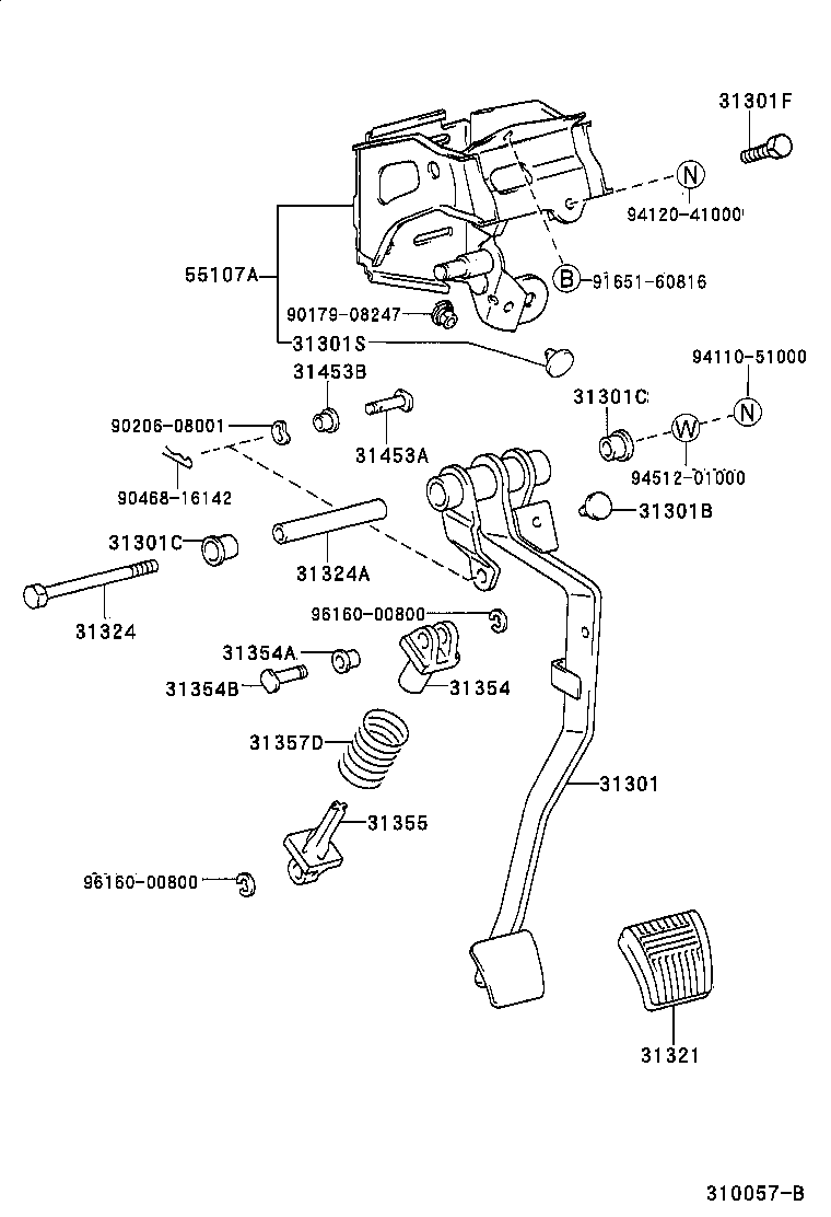  CARINA FF |  CLUTCH PEDAL FLEXIBLE HOSE