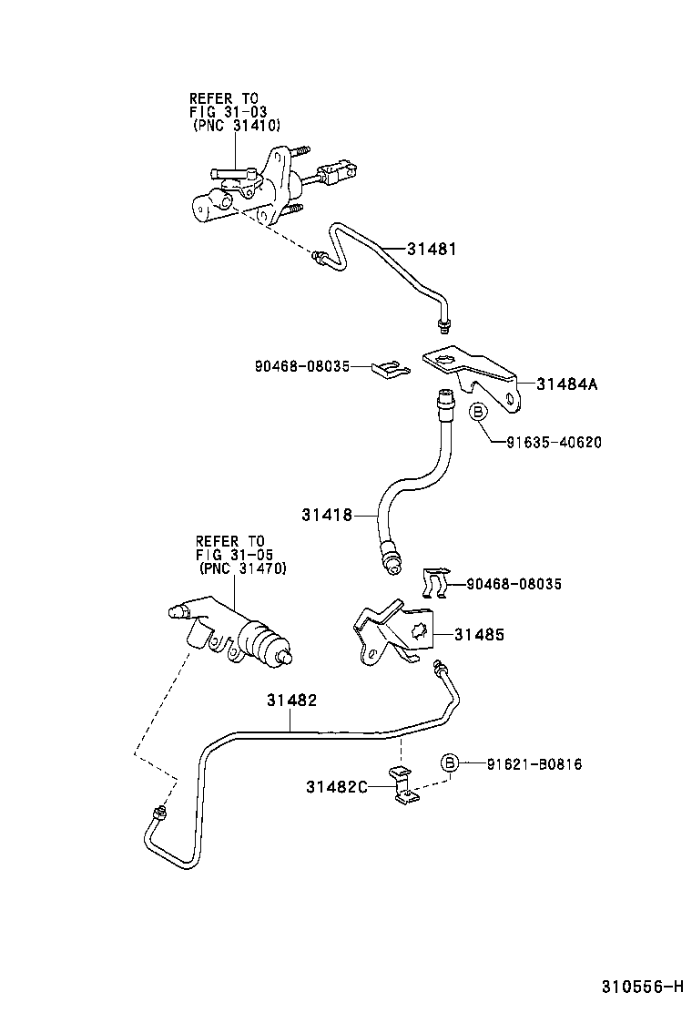  PLATZ |  CLUTCH PEDAL FLEXIBLE HOSE