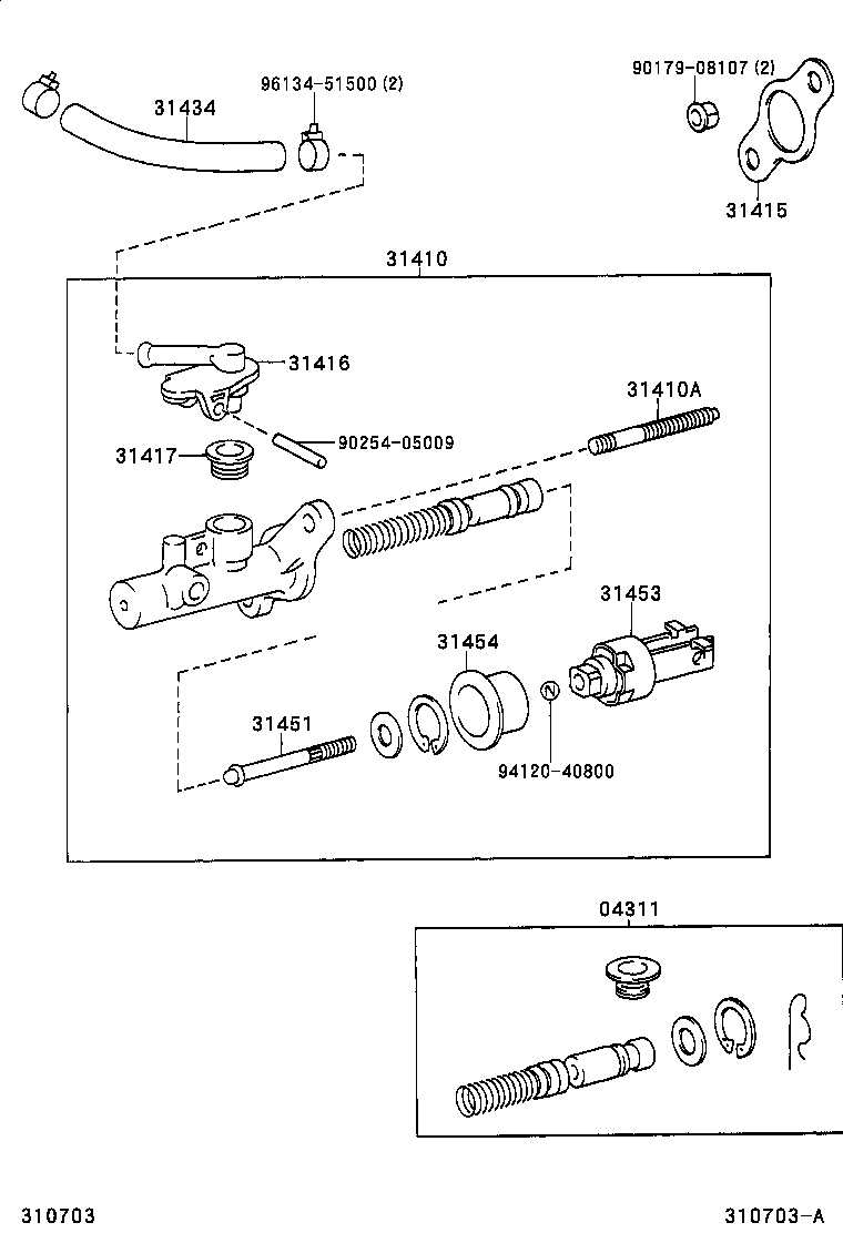  RAV4 J L |  CLUTCH MASTER CYLINDER