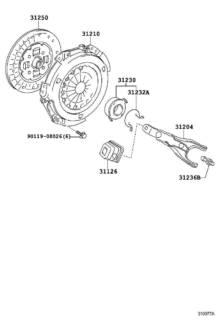  VOLTZ |  CLUTCH RELEASE FORK