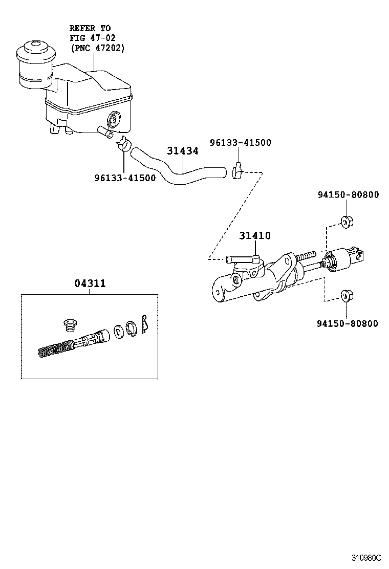  VOLTZ |  CLUTCH MASTER CYLINDER