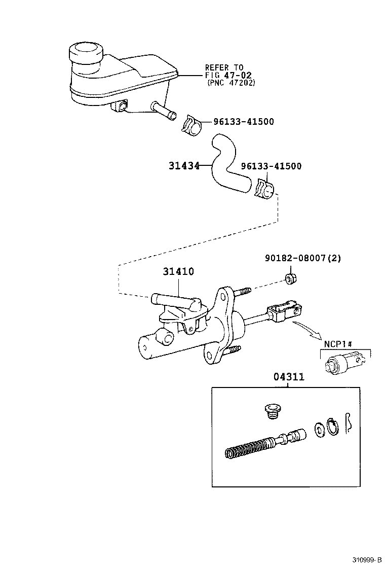  PLATZ |  CLUTCH MASTER CYLINDER