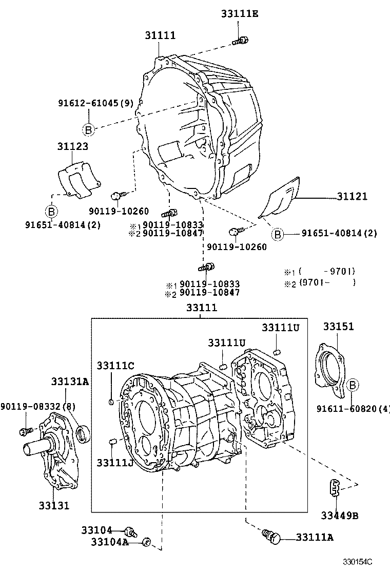  CHASER |  CLUTCH HOUSING TRANSMISSION CASE MTM