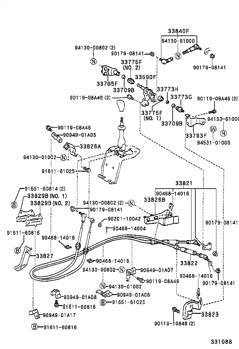  DYNA 200 TOYOACE G25 |  SHIFT LEVER RETAINER