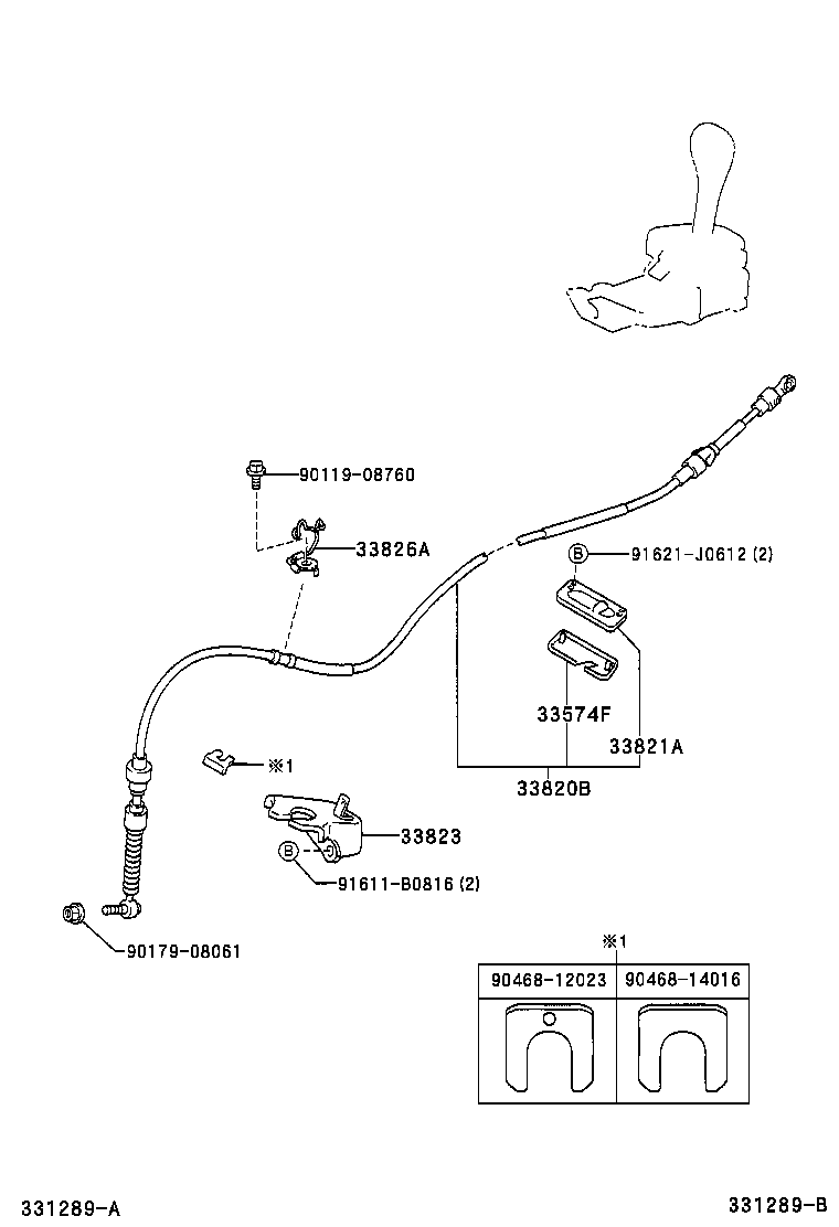  RAV4 J L |  SHIFT LEVER RETAINER