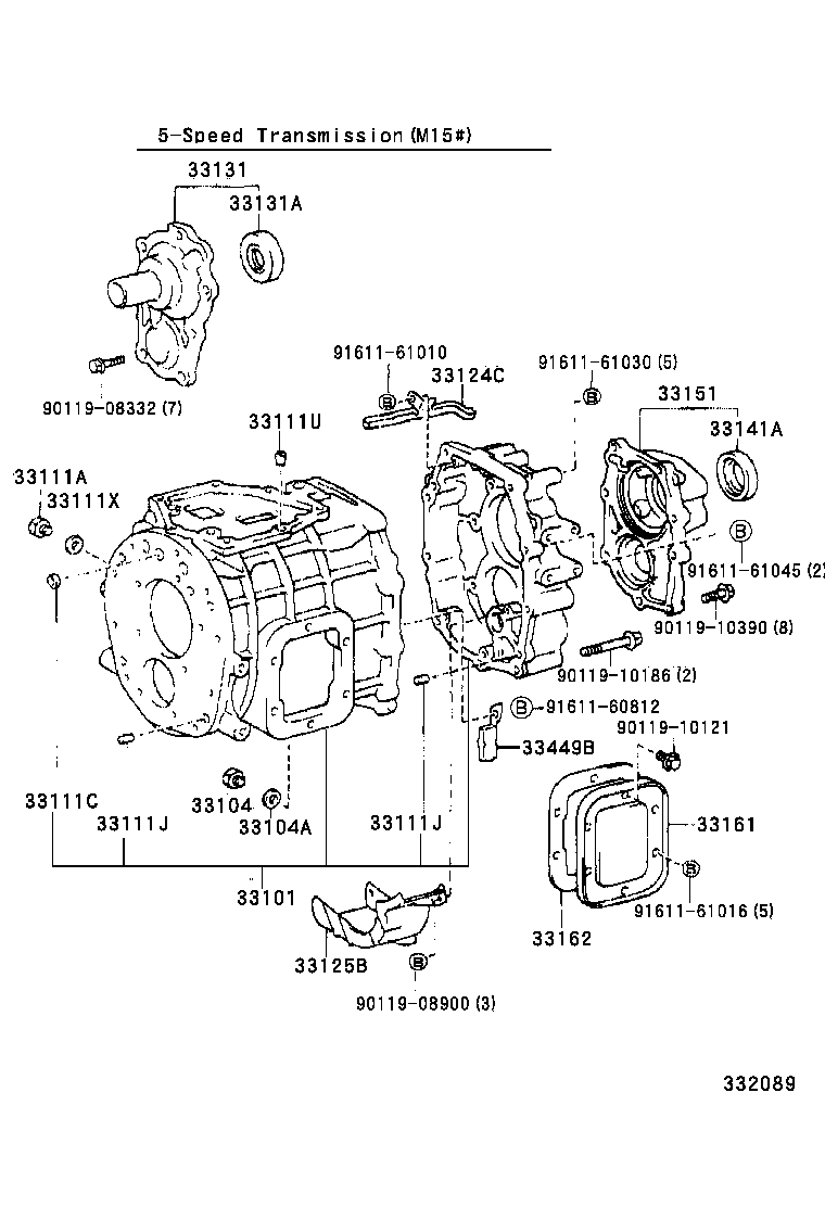  DYNA TOYOACE |  CLUTCH HOUSING TRANSMISSION CASE MTM