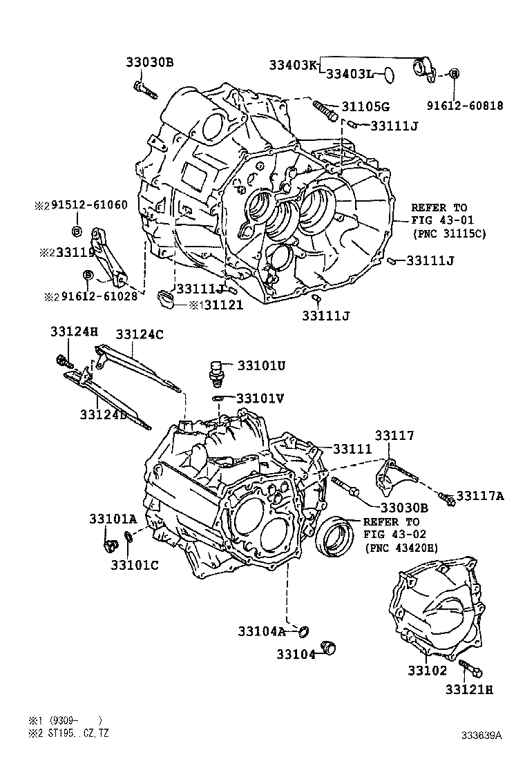  CALDINA |  CLUTCH HOUSING TRANSMISSION CASE MTM