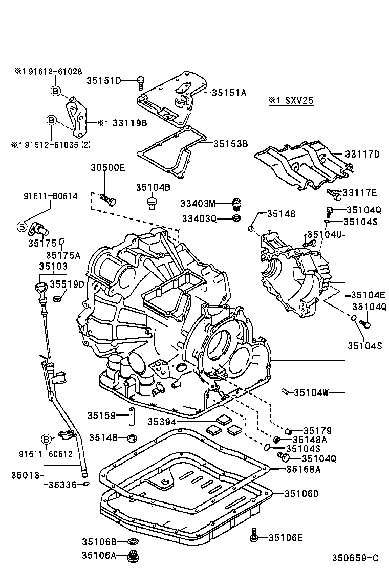  MARK 2 WG |  TRANSMISSION CASE OIL PAN ATM