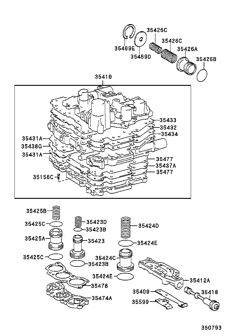  AVALON |  VALVE BODY OIL STRAINER ATM