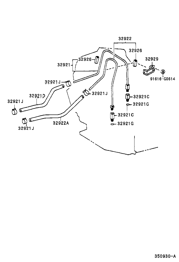  CALDINA |  OIL COOLER TUBE ATM