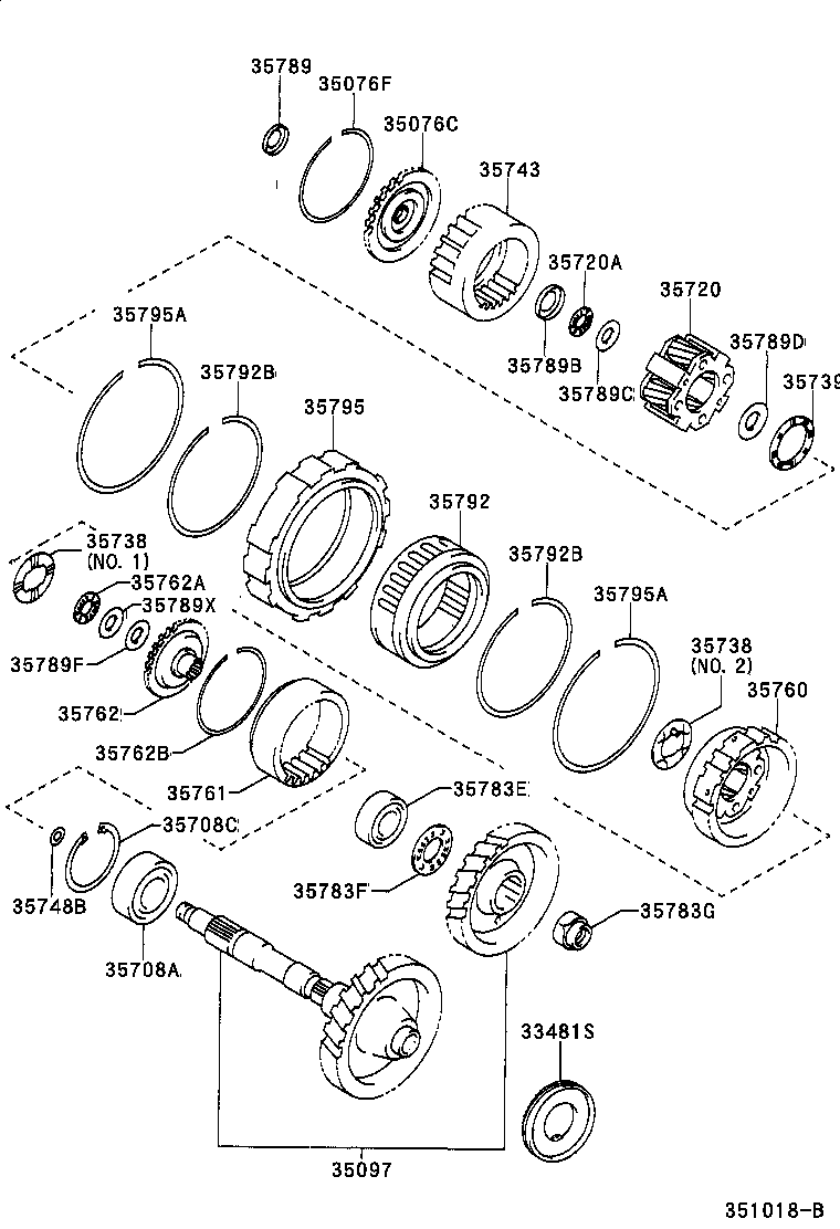  CELICA |  PLANETARY GEAR REVERSE PISTON COUNTER GEAR ATM