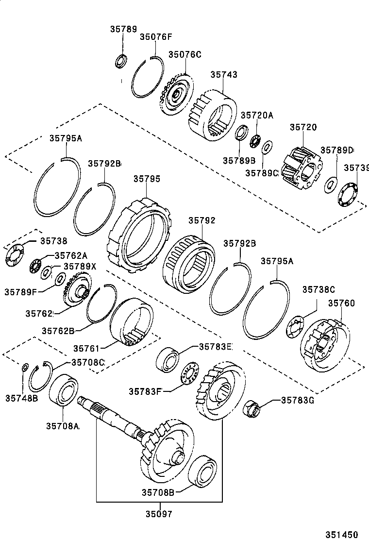  CARINA FF |  PLANETARY GEAR REVERSE PISTON COUNTER GEAR ATM