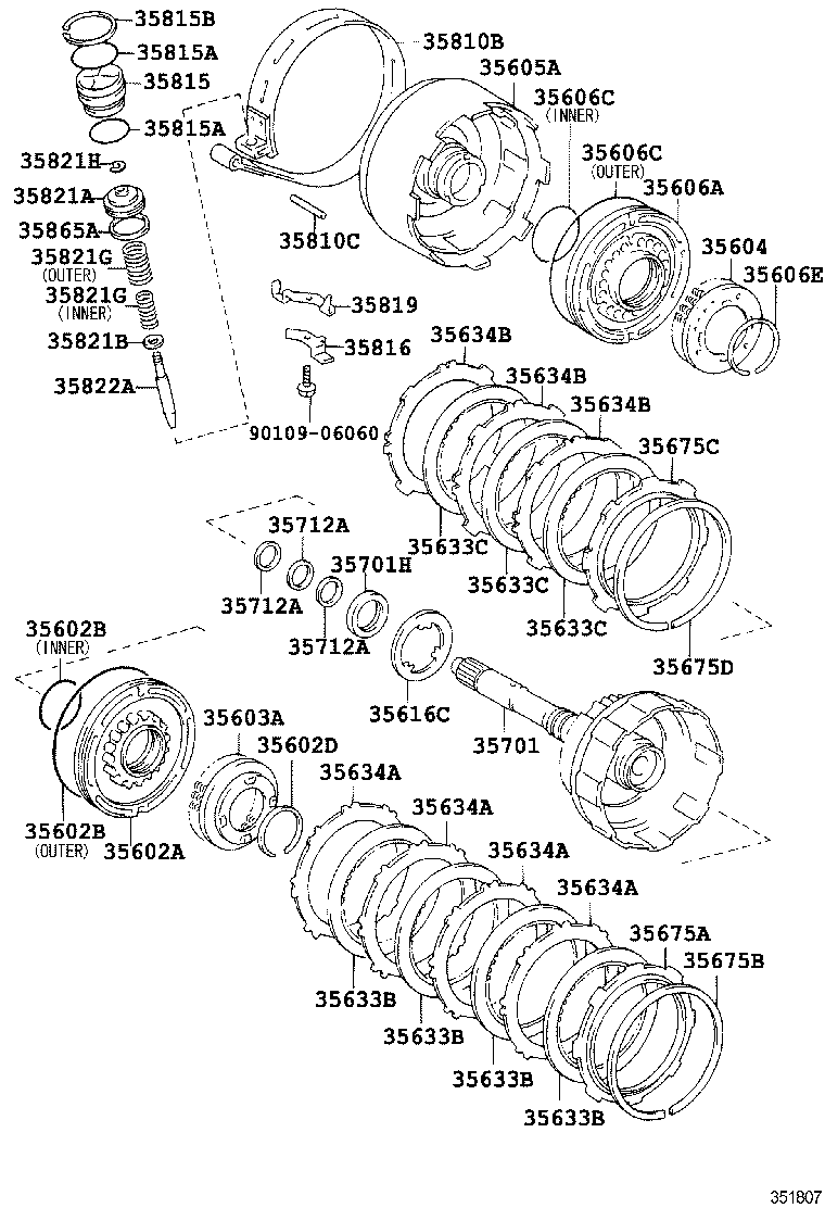  CALDINA |  BRAKE BAND MULTIPLE DISC CLUTCH ATM