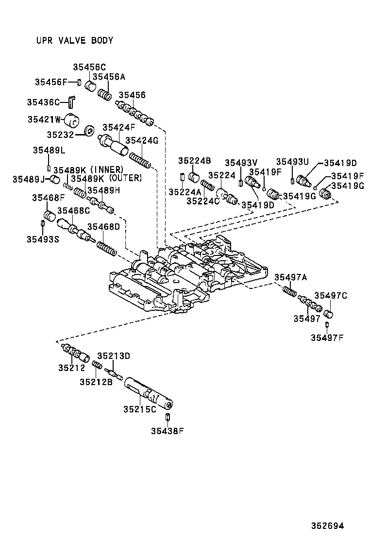  ORIGIN |  VALVE BODY OIL STRAINER ATM