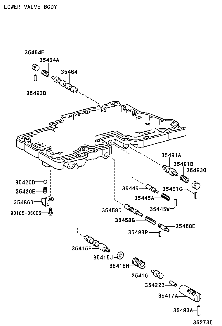  HILUX SURF |  VALVE BODY OIL STRAINER ATM