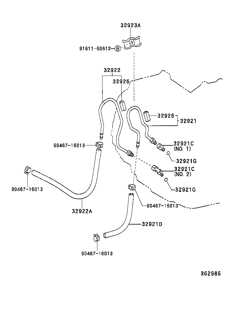  HARRIER |  OIL COOLER TUBE ATM