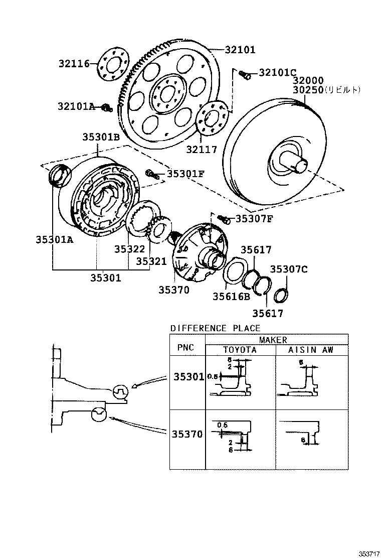  CURREN |  TORQUE CONVERTER FRONT OIL PUMP CHAIN ATM