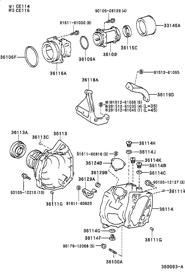  SPRINTER |  TRANSFER CASE EXTENSION HOUSING