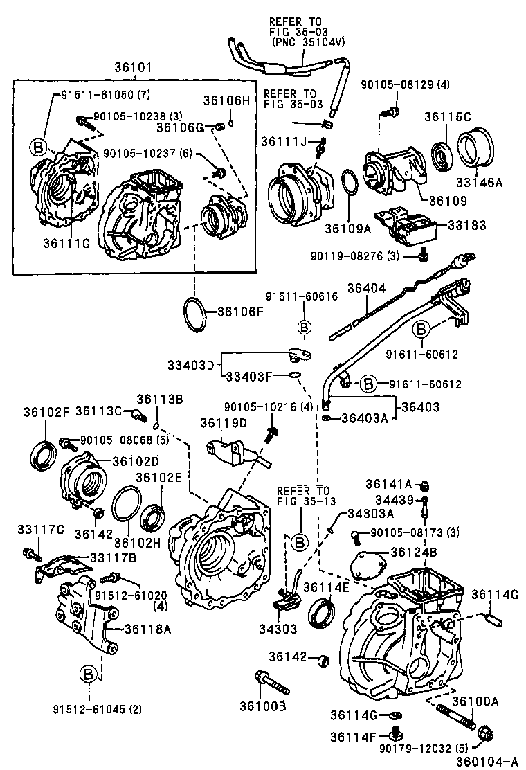  CORONA |  TRANSFER CASE EXTENSION HOUSING