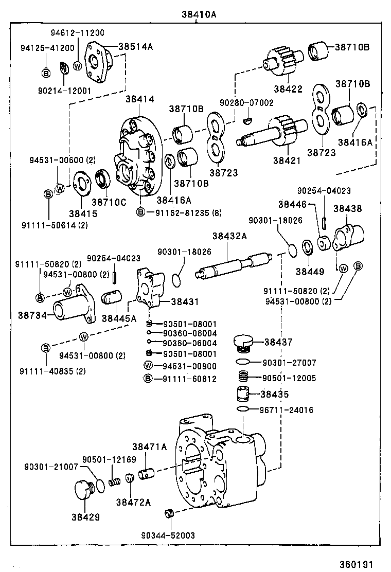  DYNA 200 TOYOACE G25 |  POWER TAKE OFF OIL PUMP