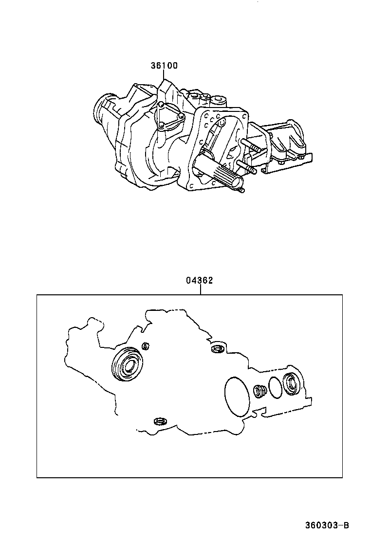  CALDINA |  TRANSFER ASSEMBLY GASKET KIT