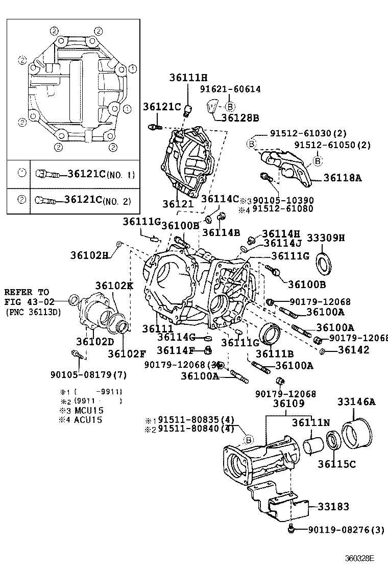  HARRIER |  TRANSFER CASE EXTENSION HOUSING