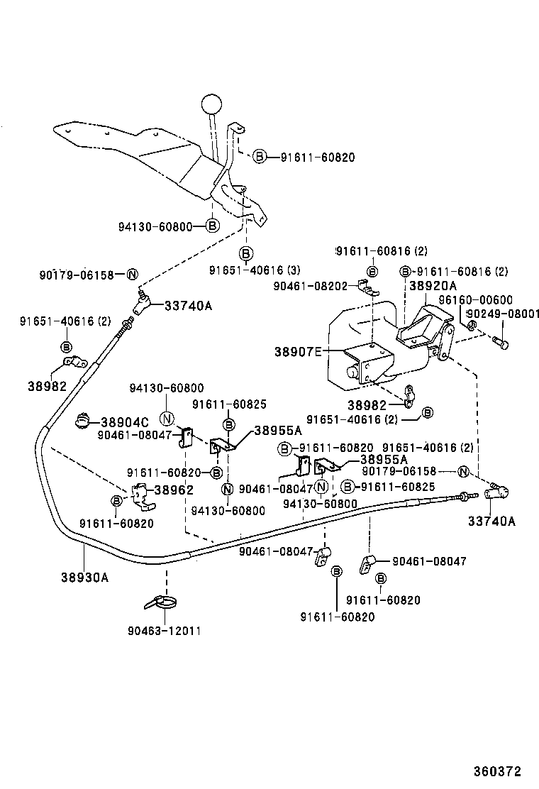  DYNA 200 TOYOACE G25 |  POWER TAKE OFF LEVER LINK
