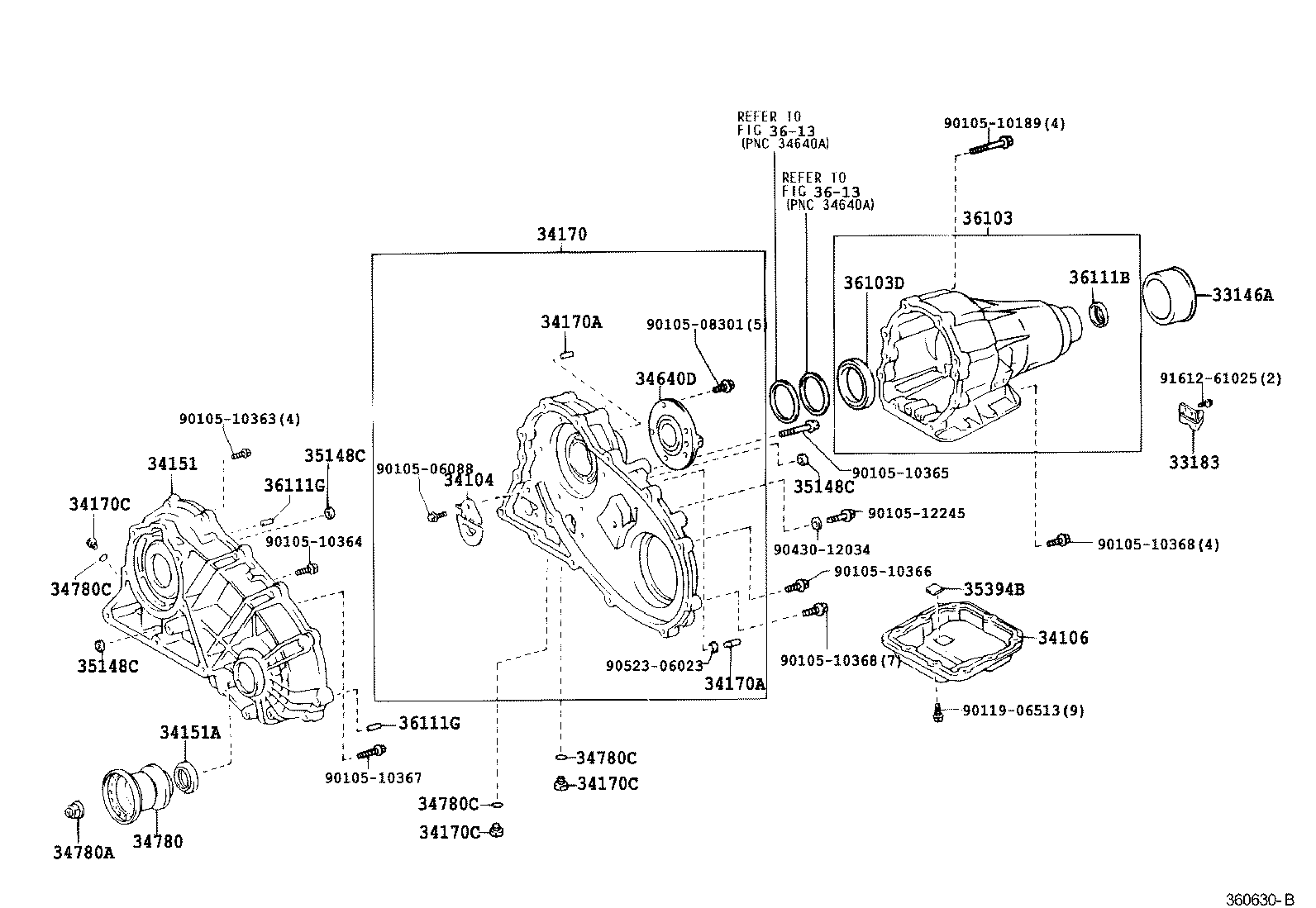  VEROSSA |  TRANSFER CASE EXTENSION HOUSING