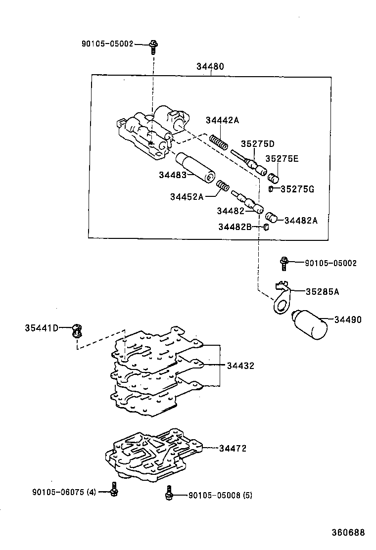  ALTEZZA ALTEZZA GITA |  TRANSFER VALVE BODY VALVE LEVER