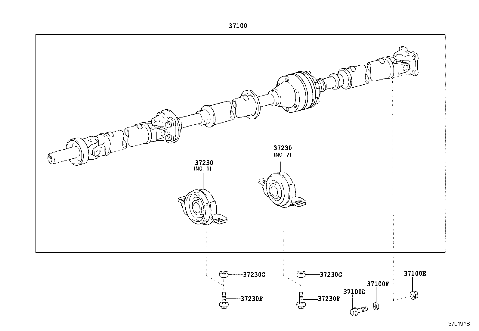  HARRIER |  PROPELLER SHAFT UNIVERSAL JOINT