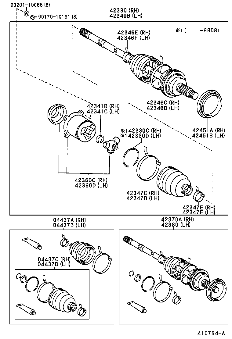  IPSUM |  REAR AXLE SHAFT HUB