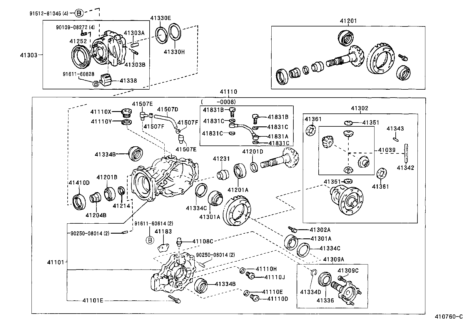  IPSUM |  REAR AXLE HOUSING DIFFERENTIAL