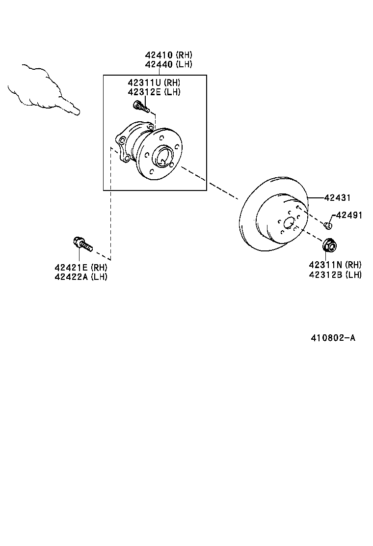  VISTA VISTA ARDEO |  REAR AXLE SHAFT HUB