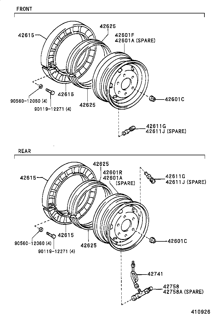  DYNA 200 TOYOACE G25 |  DISC WHEEL WHEEL CAP