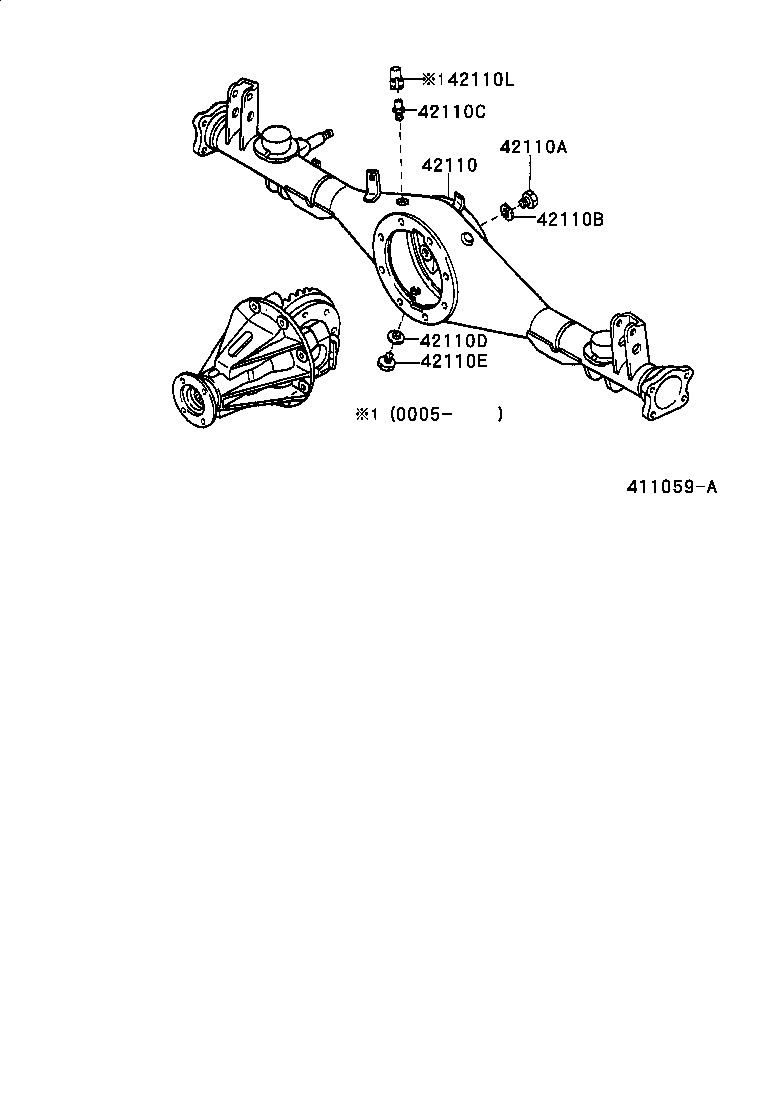  CAMI |  REAR AXLE HOUSING DIFFERENTIAL