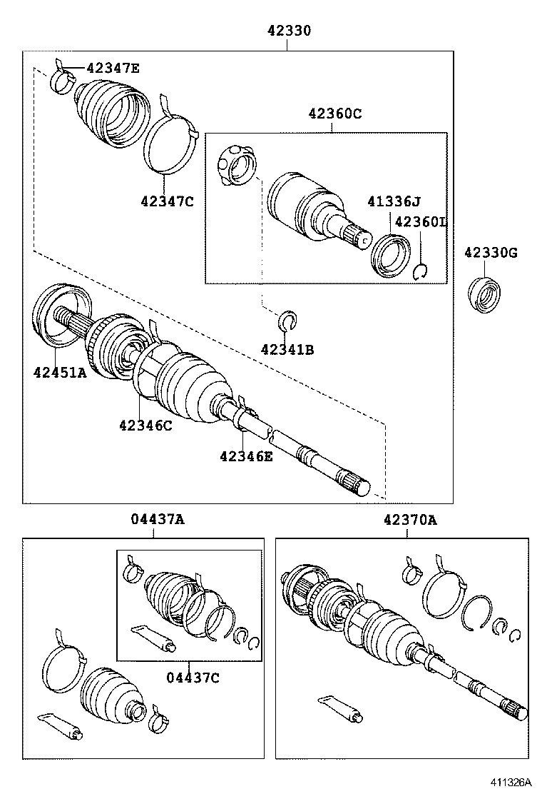  WILL VS |  REAR AXLE SHAFT HUB