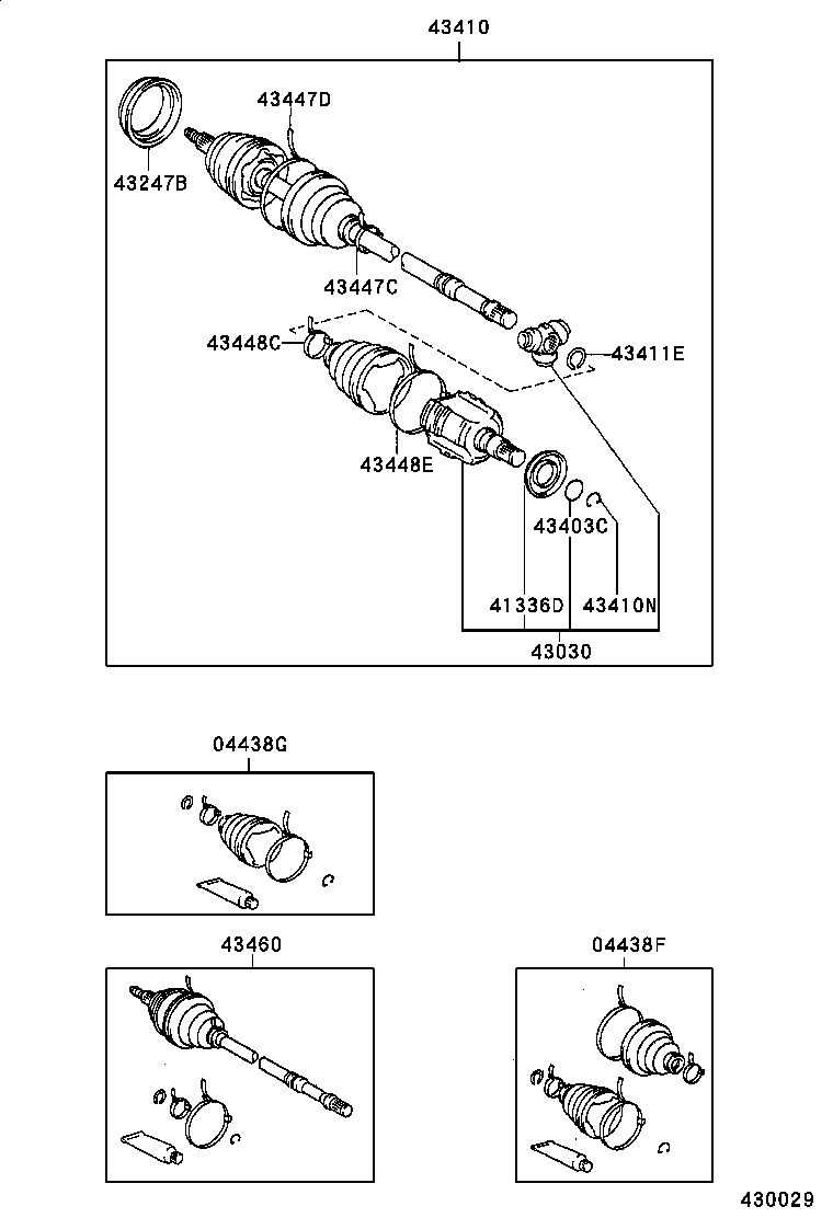  CARINA FF |  FRONT DRIVE SHAFT