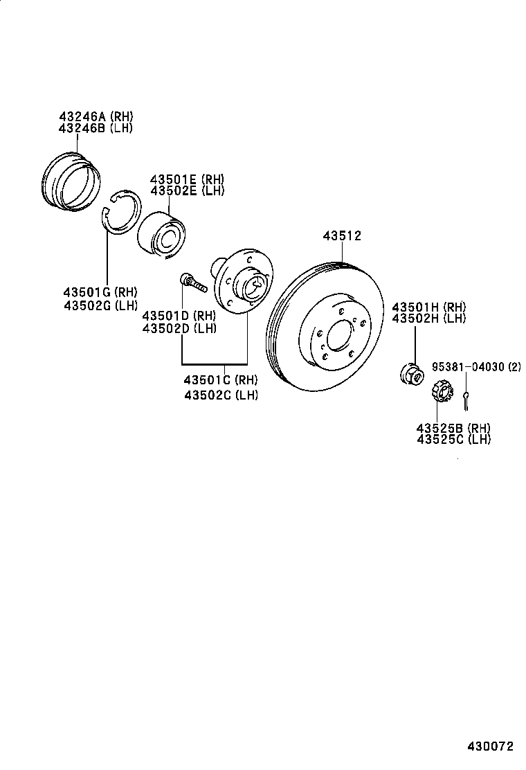  CRESTA |  FRONT AXLE HUB