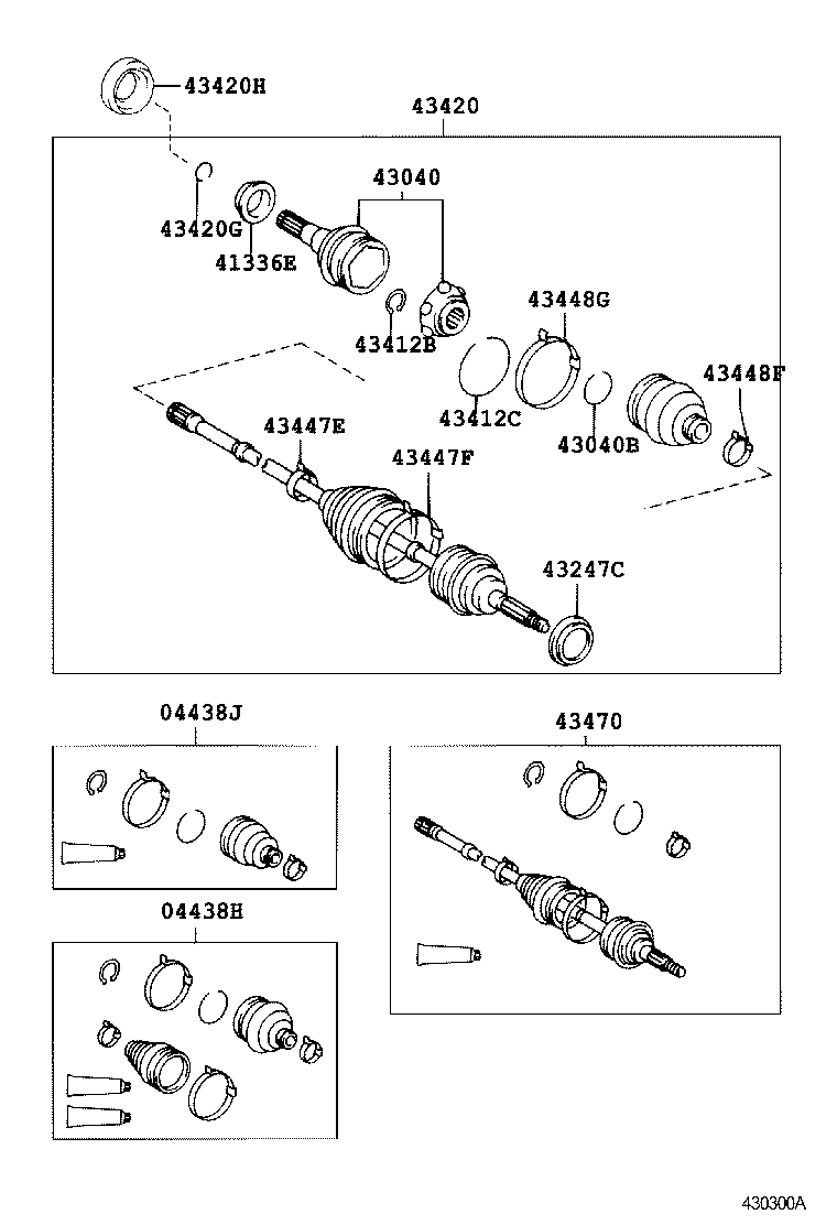  HARRIER |  FRONT DRIVE SHAFT