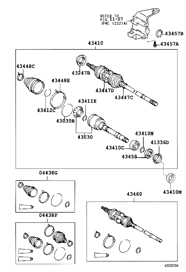  HARRIER |  FRONT DRIVE SHAFT