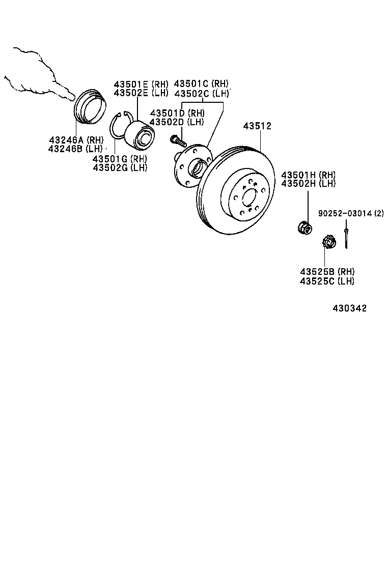  GAIA |  FRONT AXLE HUB